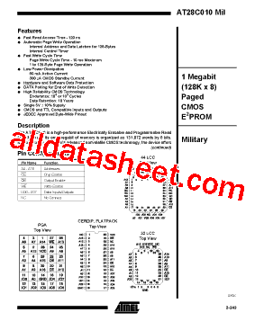 AT28C010-12TU型号图片