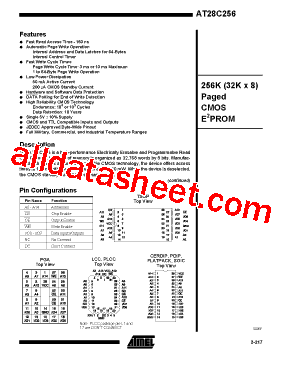AT28C256F-15PI型号图片