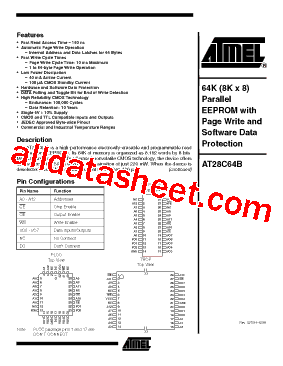 AT28C64B-15SC型号图片