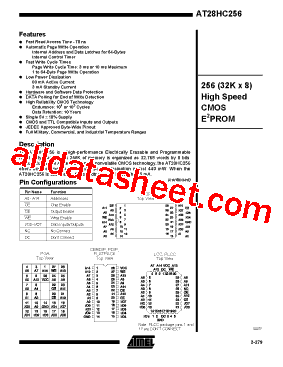 AT28HC256-12PC型号图片