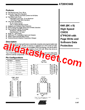 AT28HC64B-90SI型号图片