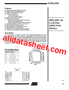 AT29LV256-15JI型号图片