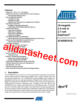 AT45DB161D-SU-2.5型号图片