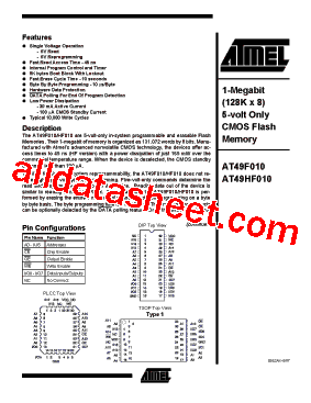 AT49F010型号图片