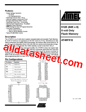 AT49F512-90VI型号图片