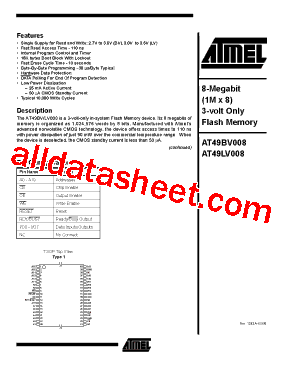 AT49LV008-12TI型号图片