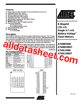 AT49LV080-12CC型号图片