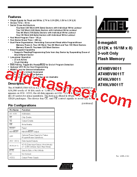 AT49LV8011T-90TC型号图片