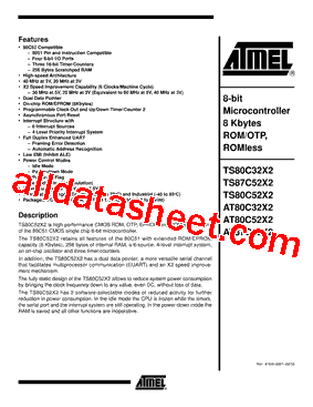 AT80C32X2-SLSUL型号图片