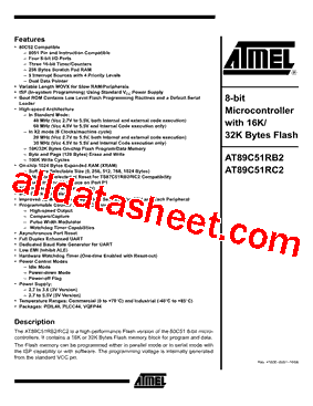 AT89C51IC2-RLRIM型号图片