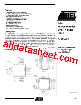 AT89LV51-12AC型号图片