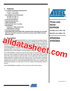 AT93C56AW-10SU-1.8型号图片