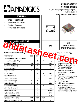 ATA01501S2C型号图片