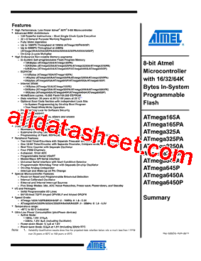 ATATMEGA6450A型号图片