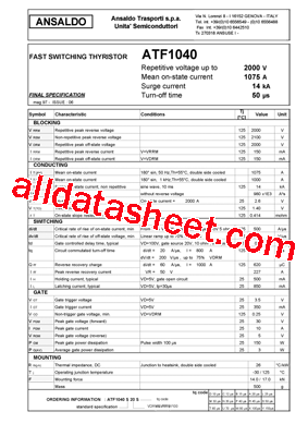 ATF1040S20L型号图片