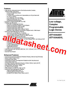 ATF1504ASV-15AU44型号图片