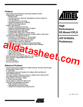 ATF1516AS-15UC192型号图片