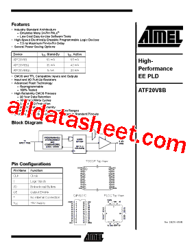 ATF20V8B-10JC型号图片