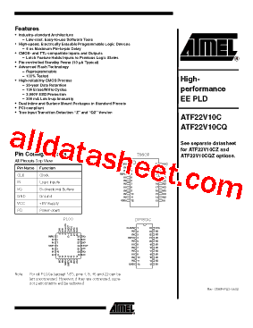 ATF22V10CQ-15XC型号图片