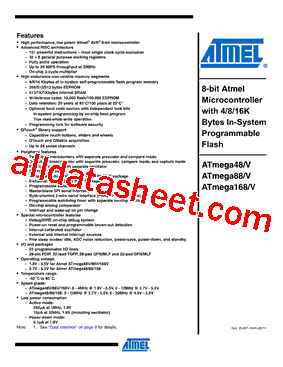 ATMEGA168-20PJ型号图片
