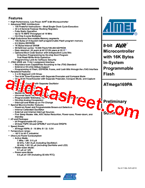 ATMEGA169PA-MCU型号图片