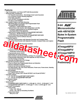 ATMEGA48PV-10AU型号图片