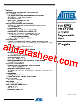 ATMEGA8A-PU型号图片