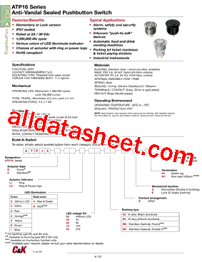 ATP16-DL5-303B4S-E-04G型号图片