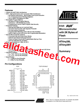 ATTINY12L-4PC型号图片