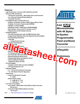 ATTINY43U-MU型号图片