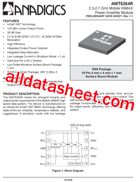 AWT6264RM49P8型号图片