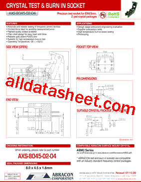 AXS-8045-02-04型号图片