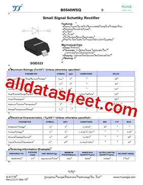 B0540WSQ型号图片