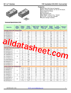 B1-0505S(H)LF型号图片