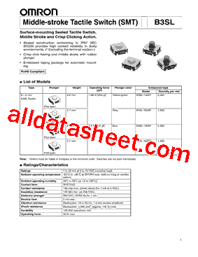 B3SL1005P型号图片