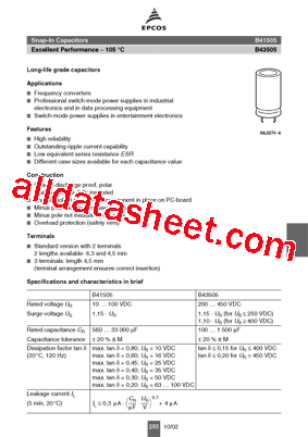 B43505A2687M002型号图片