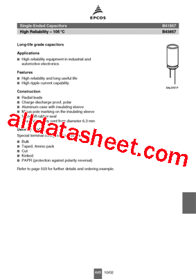 B43857A2335M00型号图片