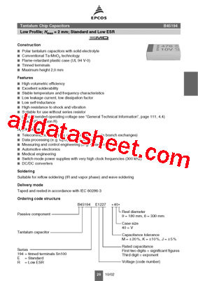 B45194R1227J409型号图片