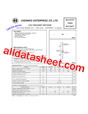 BA157PT型号图片