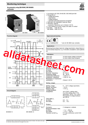 BA904012103AC230V50HZ型号图片