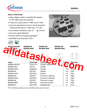 BAR64-04WH6327型号图片