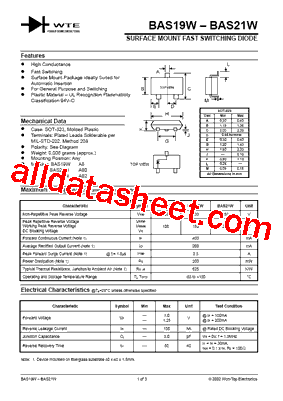 BAS19W-T3型号图片