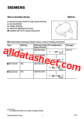 BAS40-00-E3-18型号图片