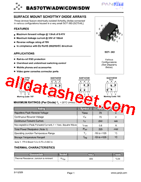 BAS70SDW型号图片