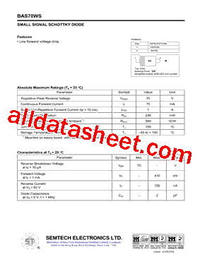 BAS70WS型号图片