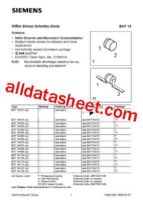 BAT14-013型号图片