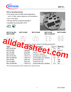 BAT15-03WE6327型号图片