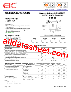 BAT54型号图片