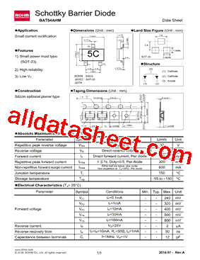 BAT54AHM型号图片