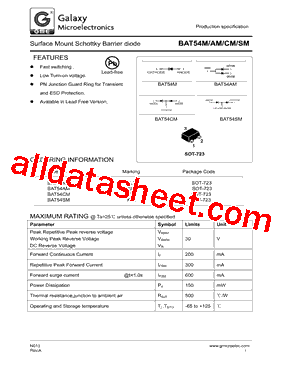 BAT54AM型号图片